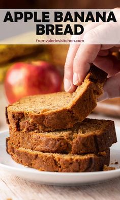 Apples and cinnamon add a cozy fall twist to this Apple Banana Bread. This easy quick bread recipe is a delicious way to welcome the fall season! Apple Banana Bread, Easy Quick Bread, Best Homemade Bread Recipe, Quick Bread Recipes Easy, Apples And Cinnamon, Quick Bread Recipe, Best Bread Recipe