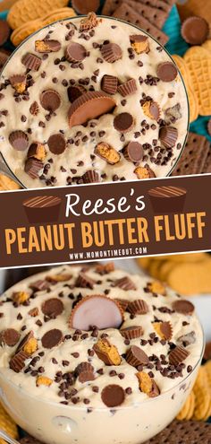 this peanut butter fluff dessert is so good and it's ready to be eaten