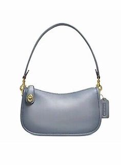 Top Seller for NWT Coach Swinger Granite/Brass C0638 Leather Shoulder Bag, Women's Bags Coach Soft Leather Shoulder Bag For Evening, Coach Leather Clutch Shoulder Bag, Classic Coach Handheld Shoulder Bag, Coach Swinger Bag, Coach Swinger 20 Shoulder Bag, Luxury Blue Coach Shoulder Bag, Coach Blue Shoulder Bag, Coach Handheld Shoulder Bag With Gold-tone Hardware, Green Coach Shoulder Bag With Gold-tone Hardware