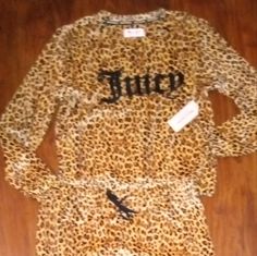 Nwt! Juicy Couture Leopard Print Pajama Set! Super Plush And Very Cozy! Bottoms Have Elastic Waistband With Drawstring! Perfect For The Upcoming Winter. Women's Size Medium! Pit To Pit Is 18.5" Wide. Sleeves Are 22" Long. Pajama Bottoms, Total Length Of Each Leg Is 37" Long. Ships Within 24 Hours Excluding Weekends And Holidays Juicy Couture Pajamas, Cheetah Print Pajamas, Cheetah Print Pajamas Satin, Juicy Gold Couture, Cozy Pajamas Leopard Onesie P.j. Salvage, Print Pajamas, Pajama Bottoms, Juicy Couture, Women's Intimates