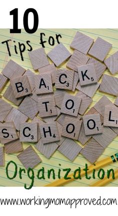 the words back to school are spelled in scrabble letters