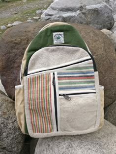 Himalayan hemp bag with warm colours Unique backpack 100% organic fabric bag/ handmade Environment friendly hemp fabric #hempfashion Ships worldwide Himalayan Hemp Backpack, Upcycle Backpack, Small Backpacks, Hemp Fashion, Fabric Backpack, Handmade Backpack, Bags Unique, Cool Backpack