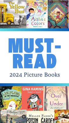 the book cover for must read, featuring children's books