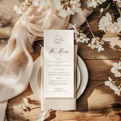 Elegant Wedding Menu Template, Modern Script Wedding Dinner Menu, Printable, Digital Download, Reception Dinner Menu Editable, #FLRNC Minimalist Template, Wedding Reception Menu, Menu Mockup, Wedding Dinner Menu, Diy Wedding Reception, Menu Printable, Wedding Menu Template, Reception Dinner, Place Card Template