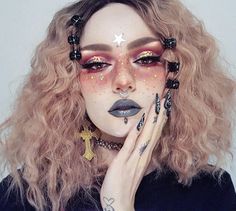 Lip Cuffs, Lip Piercing Ring, Fake Lip Ring, Scary Clown Makeup, Glitter Water, Stars Glitter, Lip Jewelry, Fake Lips, Faux Piercing