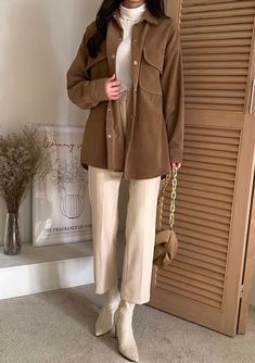 Women's Thick Corduroy Long Overfit Shirts  Size  One size, good for US size 4-12 Shoulder width 56cm  Chest width 70cm  Sleeve Length 50cm  Front length 62cm / Back length 74cm Fabric and Care  Cotton corduroy 100% Machine washable and tumble dry  Made in S Korea S Korea, Womens Blouses, Loose Fit Shirts, Outfit Women, Dark Beige, Blue Sweatshirt, Cotton Blouses, Sleeveless Blouse, Shirt Price