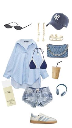 Outfit Outer, Outer Banks Outfits, Europe Outfits, Casual Preppy Outfits, Stockholm Fashion, Cute Comfy Outfits, Summer Fashion Outfits, Casual Style Outfits, Preppy Outfits