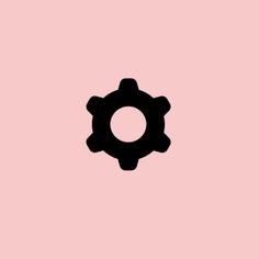 a black and pink background with an image of a cogwheel