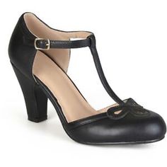 Women’s 3.5” Heel, T-Strap/Mary Jane Style Pumps. Man-Made Material. Brand New. Black And Gold Shoes, Pin Up Shoes, Womens Mary Janes, Round Toe Shoes, Cute Heels, Light Weight Shoes, Mary Jane Pumps