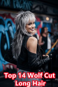 Unveiling the top 14 Wolf Cut Magic: Guide to Trendy Looks - beauticiandaily.com Long Wolf Haircut, Edgy Mullet, Classic Mullet, Mullet Long, Shag Mullet, Edgy Long Hair, Wolf Cut Long Hair, Covering Grey Roots, Rocker Hair