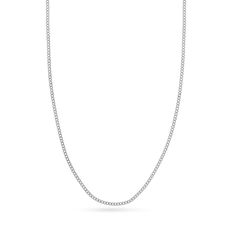 Stylish open curb links boldly join together to form this handsome men's necklace, fashioned in 14K white gold. The 18-inch chain secures in place with a lobster clasp. Jared The Galleria Of Jewelry, Necklace Clasps, Necklace Chain Lengths, Men's Necklace, Necklace Designs, Chains Necklace, Lobster Clasp, Diamond Jewelry, Gemstone Jewelry