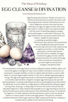 Witch Correspondence, Witchy Basics, Egg Cleanse, Witchcraft Energy, Rituals Witchcraft, Irish Witch, Witches Book, Healing Spell, Magic Tools