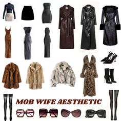 Mob Wife Aesthetic Mob Wife Styles, Mob Wife Home Decor, Rich Mob Wife Aesthetic, Black Mob Wife Aesthetic, Mod Wife Outfit, Mon Wife Outfit, Mob Family Aesthetic