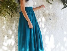 Petrol Chiffon Skirt Bridesmaid Skirt Evening Skirt Party Skirt Long Maxi Skirt Maternity Skirt Elegant Skirt Plus Size Skirt Bridal Skirt - Etsy Canada Bridesmaid Skirts, Maxi Skirts, Chiffon Skirt, Chiffon, Bridesmaid Dresses, Dresses