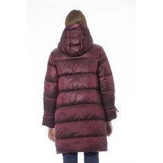 Elevate your winter wardrobe with this sumptuously sophisticated Baldinini Trend Long Down Jacket. An exquisite union of form and function, this piece boasts an iconic monogram and chic threaded pockets. The front zip closure seals in warmth, making it the quintessence of cold-weather luxury. Bathed in a rich burgundy hue, it adds a burst of color to dreary days. Material: 100% Nylon Country of Origin: CN Color: Burgundy Long Down Jacket, Seychelles, Sunglass Frames, The Chic, Leather Accessories, Winter Wardrobe, Tanzania, Satchel Bags, Down Jacket