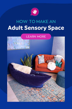 This image contains: An adult sensory space Middle School Sensory Ideas, High School Sensory Room Ideas, Sensory Rooms For Adults, Adult Sensory Room, Play Basement, Sensory Resources