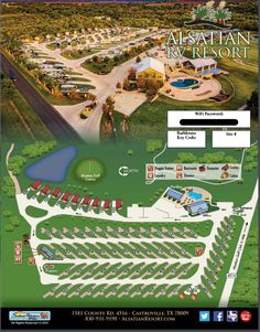 an aerial view of the resort map