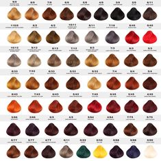 Salon Hair Color Chart, Hair Dye Color Chart, Loreal Hair Color Chart, Loreal Hair Color, Salon Hair Color, New Hair Trends, Professional Hair Color, Latest Hair Color, Brown Hair Dye