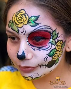 Face Paint For Adults, Blast Over Tattoo, Adult Face Painting, Face Paint Makeup, Candy Skulls