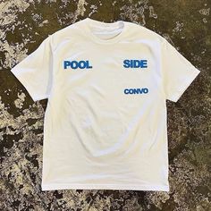 Pool Side Convo T-Shirt Fast Shipping $25 Lowest I Can Do Custom Deadstock Hit Me With Questions Summer Streetwear Shirt With Logo Print, Streetwear Summer Shirt With Logo Print, Urban Style Text Print Shirt For Summer, Urban Shirt With Text Print For Summer, Urban Style Shirt With Text Print For Summer, Cool White T-shirt For Summer, Summer Crew Neck Shirt With Logo Print, Urban Style Screen Print Shirt For Summer, Urban Shirt With Screen Print For Summer