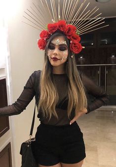 Katrina Outfits Halloween, Dia De Los Muertos Costumes For Women Diy, Dia De Muertos Outfit Ideas, Disfrases Caseros Mujer Ideas, Catrina Outfit