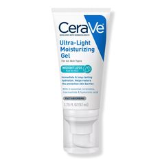 Ultra-Light Facial Gel with Hyaluronic Acid for All Skin Types - CeraVe | Ulta Beauty Cera Ve, Facial Gel, Light Moisturizer, Gel Moisturizer, Face Moisturizer, Ulta Beauty, Smell Good, All Skin Types, Makeup Products