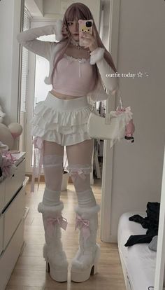 #BEAUTY ,#REALATIONSHIPS #Fashion #Outfits #Winter Outfits #Animals Cute White Outfits Casual, Hello Kitty Aesthetic Outfit Y2k, Y2k Outfits Feminine, Cute Gyaru Outfit, Pink Core Outfits, Cute Pink Winter Outfits, Coquette Aestethic Outfits, Coquette Soft Style, Pink And White Outfit