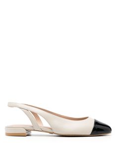 Ballerina Shoes, Stuart Weitzman Shoes, Shoes Black, Stuart Weitzman, Flat Shoes Women, Calf Leather, Black Shoes, Rubber Sole, White Black