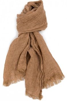 "This listing is for: Linen Scarf Brown SIZE: Lenght: 170 cm/67\"; Width: 48 cm/19\"; Pull tassels: ~2 cm/0.75 Fabric: 100% pure linen scarf Made in Lithuania SHIPPING TIME: STANDARD: 5-10 business days to Europe, 10-22 business days Worldwide. EXPRESS: 2-5 business days Worldwide. ❤︎ Free EXPRESS SHIPPING for orders over 200 eur. ❤︎ Express shipping instead of standard shipping for orders over 140 eur." Brown Cotton Scarves For Fall, Brown One Size Summer Scarves, Bohemian Linen Scarves For Spring, Beige Linen Bohemian Scarf, Bohemian Beige Linen Scarf, Winter Scarf Fashion, Brown Bohemian Woven Scarf, Brown Handwoven Winter Scarves, Linen Shawl