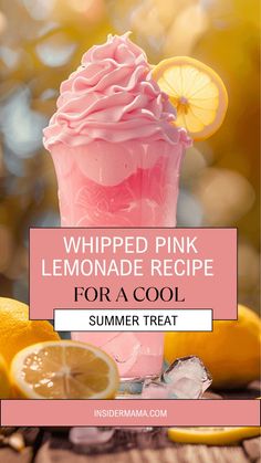 pink lemonade recipe for a cool summer treat