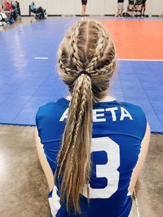 Hairstyles For Volleyball Games, Hairstyles For Volleyball, Volleyball Braids, Cute Volleyball Hairstyles, Basketball Hairstyles