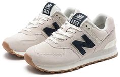 New Balance 574 Shoes 'Grey White Navy' U574NGB-D Men New Balance, New Balance 574 Grey, Kicks Shoes, New Balance Men, Guys Clothing Styles, Shoe Lover, New Balance, Grey And White