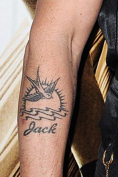 a person with a tattoo on their arm