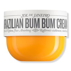 8.1 oz Brazilian Bum Bum Refillable Body Cream - Sol de Janeiro | Ulta Beauty Body Skin Tightening, Brazilian Bum Bum Cream, Body Firming Cream, Bum Bum Cream, Hair Repair Treatments, Skin Tightening Cream, Daucus Carota, Aluminum Free Deodorant, Body Lotion Cream