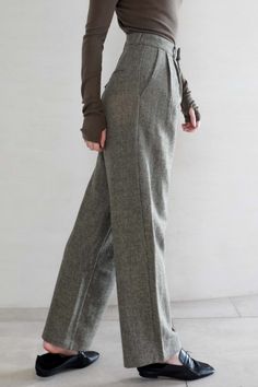 Made with 100% wool, these wide leg pants are a must-have for winter. They drape beautifully. and is soft to the touch. These wool pants features a zipper and button closure. Style #: WWAH909 Wool Pants Women Winter, Grey Wool Wide Leg Pants, Tailored Solid Winter Bottoms, Tailored Solid Color Winter Bottoms, Gray Winter Business Casual Pants, Solid Straight Pants For Winter, Spring Wool Wide Leg Workwear Pants, Wool Wide Leg Pants For Workwear In Spring, Spring Wool Wide Leg Pants For Workwear