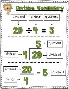 division and division worksheet with numbers