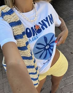 summer, summer aesthetic, summertime, summer aesthetic, summer outfit inspo, summer outfit idea, beach outfit, beach inspo, beach aesthetic Brit Harvey, Girly Fits, Summer 24, Lemon Drop, Summer Fits, July 25, Tshirt Outfits, Outfit Goals, Mode Inspiration