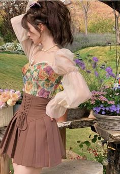 Blouse Y2k, Backless Dress Summer, Y2k Crop Top, Inspiration Tattoos, 2 Piece Dress, Corset Tops, Vintage Corset, Miniskirt Outfits