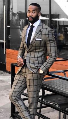 Checked Suits For Men, 3 Piece Suit Men Checkered, Checks Suits For Men, Mens Checkered Suits, Men’s Plaid Suits, Vintage Suits For Men, Grey Checks Suits For Men, Classic Suits For Men, Check Suits For Men