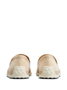 Find TOD'S Suede Leather Loafers on Editorialist. Gomma leather loafers from TOD'S featuring sand beige, leather, gold-tone hardware, logo at the sole, almond toe, slip-on style, branded leather insole and ridged rubber sole. Heel 0,4 in / 1 cm; Platform 0,4 in / 1 cm Beige Flats, Hardware Logo, Suede Slippers, Shades Of Beige, Leather Cap, Boot Pumps, Sand Beige, Sneaker Heels, 4 In 1