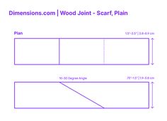 A plain scarf joint connects two pieces of wood end-to-end using overlapping, diagonal cuts without additional interlocking features. This slanted connection increases the surface area for bonding, offering a more robust attachment than a simple butt joint. However, because of its lack of mechanical interlocking, the plain scarf joint's strength heavily relies on the adhesive used or, occasionally, supplementary fasteners. Downloads online #joinery #joints #wood #carpentry #construction Surface Area, Two Pieces, Wood, Quick Saves