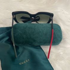 Gorgeous Gucci Sunglasses Brand New, With Case And Silk Gucci Bag Two-Tone, Classic Red, And Green With Bee Detailing. Elegant Green Gucci Sunglasses, Designer Multicolor Tinted Sunglasses, Luxury Multicolor Sunglasses With Tinted Lenses, Gucci Casual Green Sunglasses, Luxury Multicolor Tinted Sunglasses, Casual Green Gucci Sunglasses, Gucci Luxury Multicolor Sunglasses, Gucci Multicolor Sunglasses, Designer Red Gucci Sunglasses