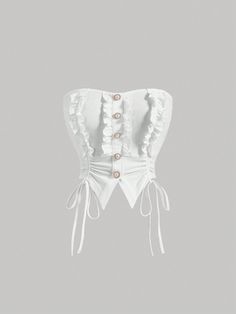 Dr Clothes Ideas, Cute Outfits White Background, Shein White Top, White Fancy Top, Corset Top Casual, White Dress Outfit Casual, Clothing Png, White Corset Top, White Clothes