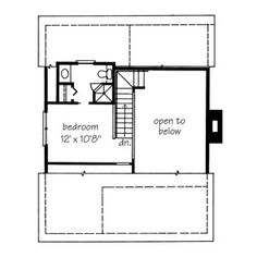 the second floor plan for this house