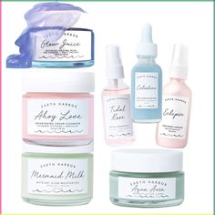 Give Your Skin Nutritious Low-Tox Support to Look and Feel its Best Earth Harbor STANDARDS for their products include: Purely Natural · Non-toxic · Sustainable · Cruelty-Free · 100% Non-GMO · 91% Organic · Vegan · Ethical Trade · Gluten-Free · Plant-Based · Soy-Free · No Fillers · Food-Grade · pH Optimized · Scientifically-Proven Ingredients · Therapeutic-Grade · Small Batch Made By USA Mermaids · 1% For The Planet · Small Woman-Owned Business. This bundle includes: Ahoy Love Nourishing Creamy C Yarrow Plant, Earth Harbor, Morning Cleanser, Skincare Essentials, Aqua Aura, Remove Toxins, Aloe Leaf, Anti Aging Ingredients