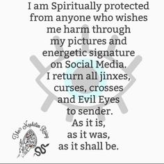 Jinx Spell, Protection Chants, One Word Spells, Spiritually Protected, Lux In Tenebris, Witchy Spells, Money Spells Magic, Witchcraft Spells For Beginners, Banishing Spell