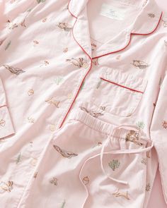 Embroidered fall pj set Pink Pj Set, Pyjama Sets, Sewing Project