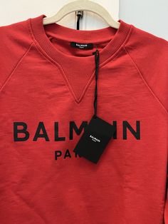 Balmain Paris Logo Long Sleeve Sweater Men. Condition is New with tags. Shipped with USPS Priority Mail. Paris Logo, Balmain Paris, Sweater Men, Sleeve Sweater, Priority Mail, Long Sleeve Sweater, Sweater Outfits, Men Sweater, Mens Accessories