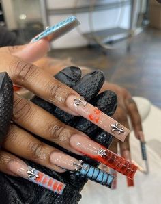 Cleaning Advice, Drip Nails, Colored Acrylic Nails, Square Acrylic Nails, Luxury Nails