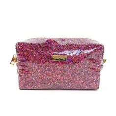 Ready, set, SPARKLE! Pack it up and get ready to party thanks to this Packed Party cosmetic bag we designed with you (and all your fave cosmetics) in mind. Designed with multi-colored glitter material and the perfect size for make-up and travel make this the ideal partner in crime for anything and everything. Pair it with Packed Party's Weekend Getaway Hanging Cosmetic Bag for the perfect travel set that's sure to wow. Overall Size: 8inchL x 4.5inchH x 3inchW. Model PP436-G2 Color: Pink. Glamorous Pink Party Bag, Cute Cheap Pink Cosmetic Bag, Trendy Pink Glitter Bags, Cute Pink Travel Cosmetic Bag, Pink Portable Cosmetic Bag, Hanging Cosmetic Bag, Cosmetic Train Case, Cosmetic Bag Organization, Hanging Toiletry Bag